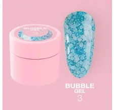 ציפורניים נצנצים LUNA Moon Bubble Gel №3 5 מ"ל