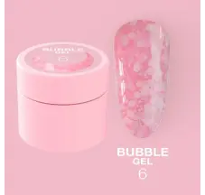 ציפורניים נצנצים LUNA Moon Bubble Gel №6 5 מ"ל