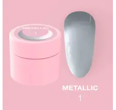צבע ג'ל לציפורניים LUNA Moon Metallic Gel №1 5 מ"ל