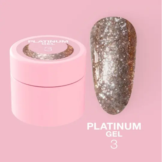 بريق الأظافر LUNA Moon Platinum Gel №3 5 مل