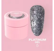 ציפורניים נצנצים LUNA Moon Platinum Gel №5 5 מ"ל