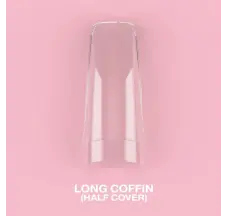 Гелевые типсы Luna Moon Coffin Long (Half Cover)