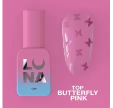 Top for gel polish Top Butterfly Pink 13ml