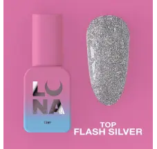 Top for gel polish Top Flash Silver 13ml