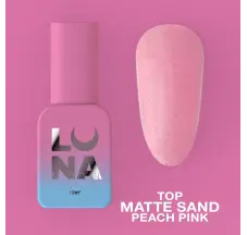 Матовый топ без липкого слоя Top Matt Sand Peach Pink 13ml