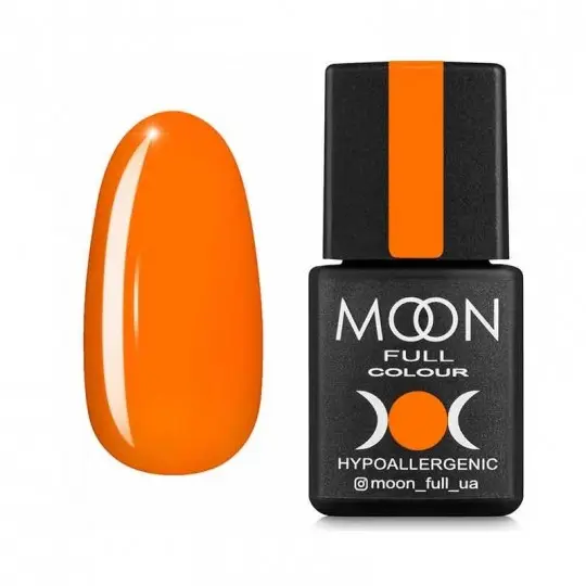 Gel polish Moon Full Neon No. 704 orange, 8 ml.