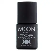 Top Moon Full Leaf Gold Matte - بدون طبقة لاصقة ، 8 مل.