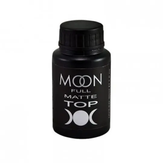 Moon Full Top Matte - טופ מט ללק ג'ל, 30 מ"ל.