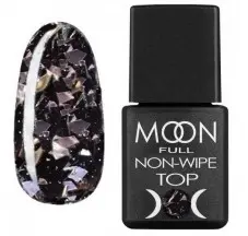 Top Moon Full Leaf Silver Black - بدون طبقة لاصقة ، 8 مل.