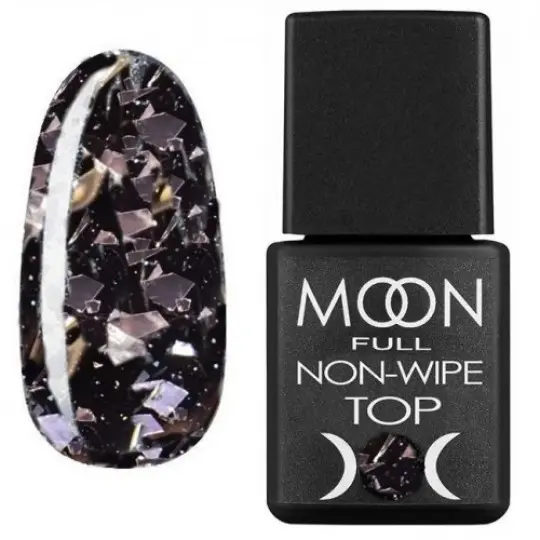 Top Moon Full Leaf Silver Black - Без липкого слоя, 8 мл.