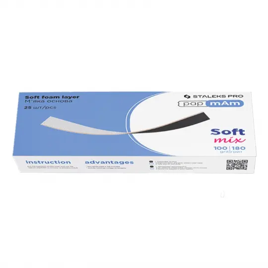 مجموعة ملفات متغيرة من papmAm Mix 100/180 grit STALEKS PRO EXPERT 25 قطعة.