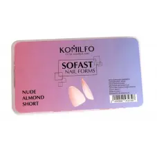 Komilfo SoFast Nail Forms Nude Almond Short, 300 шт
