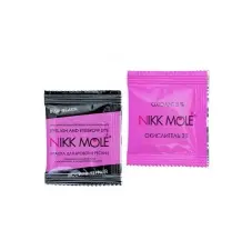 أكياس NIKK MOLE باللون الأزرق والأسود للحواجب والرموش (8) + كريم مؤكسد 3٪ لكل كيس (8) تحتوي كل عبوة على 8 أكياس صبغ + 8 أكياس من كريم مؤكسد 3٪