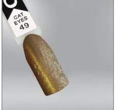OXXI עיני חתול 049 לק ג'ל, זהב, מגנטי.