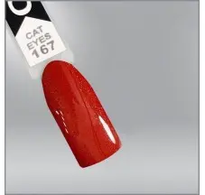 OXXI עיני חתול 167 לק ג'ל, כתום, מגנטי.