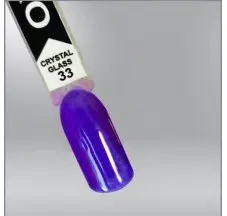לק ג'ל זכוכית צבעונית OXXI קריסטל זכוכית 033 סגול 10 מ"ל