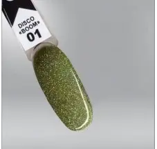 לכה ג'ל Oxxi בום דיסקו רפלקטיבי   #001, 10 מ"ל.