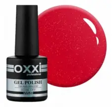 Oxxi gel polish #023 (light red with micro-sparkle)
