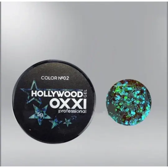 Глиттерный гель Hollywood №02