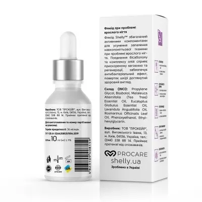 Fluid for ingrown toenails with antibacterial effect Shelly 10 ml
