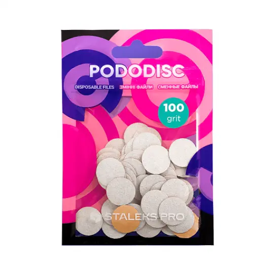 ملفات بديلة بيضاء لقرص باديكير 100 حبيبة رملية STALEKS PRO PODODISC S 50 قطعة
