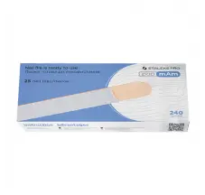 Сменные файлы белые мягкие papmAm на деревянной основе 240 грит STALEKS PRO EXPERT 25 шт