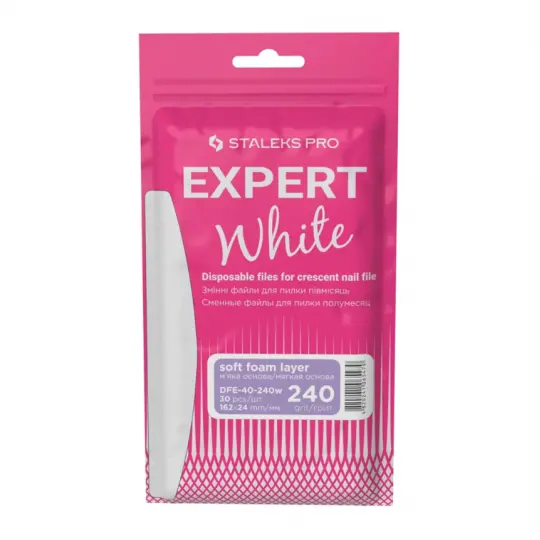 ملفات بيضاء بديلة لملفات نصف القمر على قاعدة ناعمة 240 حبيبة STALEKS PRO EXPERT 40 30 قطعة