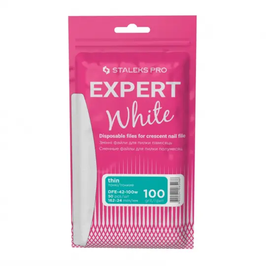 סט קבצים לבנים להחלפה לקובץ סהר 100 גריט STALEKS PRO EXPERT 42 50 יח'