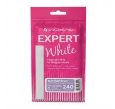 Сменные файлы белые для пилки прямой на мягкой основе 240 грит STALEKS PRO EXPERT 20 30 шт