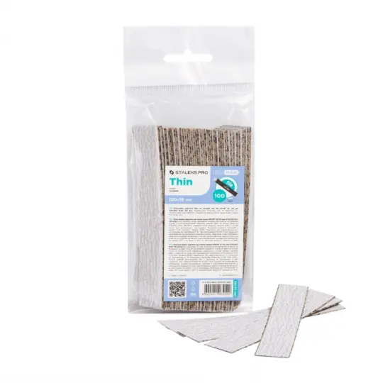 Replacement papmAm files for straight file 100 grit STALEKS PRO SMART 50 pcs