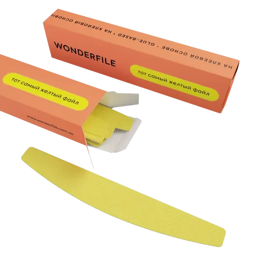 חומרי שוחקים של Wonderfile על סהר קצף 162*24, 150 גר' (20 יח')