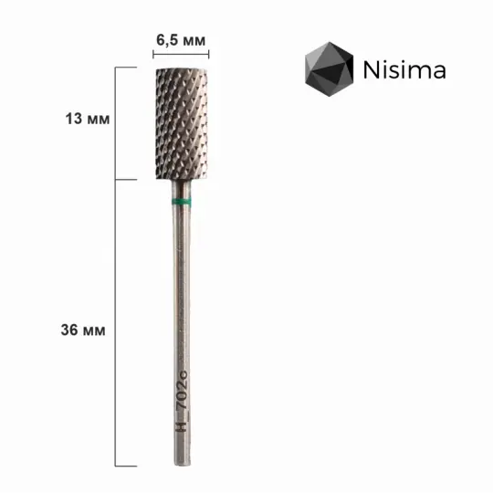 חותך כרסום קרביד R702cK קונוס Nisima (ירוק)