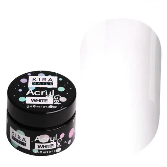 Acryl Gel White 15 ml. Kira Nails