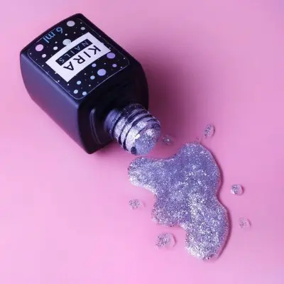 No Wipe Silver Top 6 ml. Kira Nails