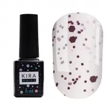 No Wipe Top Coat Pink Yogurt 6 ml. Kira Nails