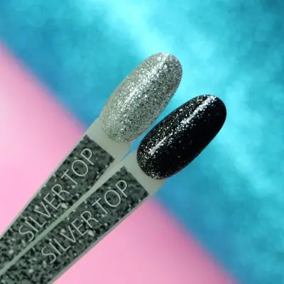 No Wipe Silver Top 6 ml. Kira Nails