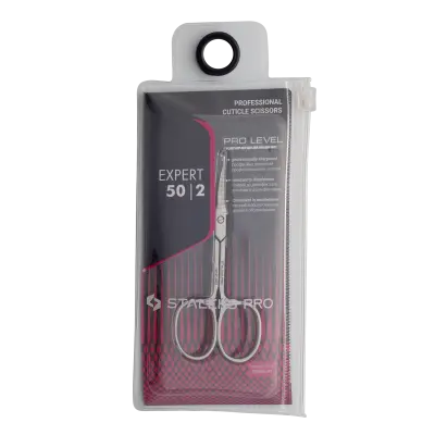 Professional scissors for cuticle (size: medium) (SE-50/2) Staleks