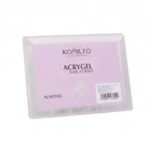 Acrygel top nail forms ( Almond ) 120 pcs. Komilfo