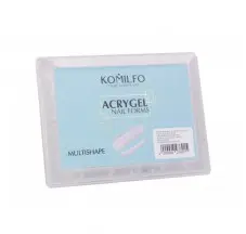 Acrygel top nail forms ( Multishape ) 120 pcs. Komilfo