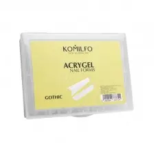 Acrygel top nail forms ( Gothic ) 120 pcs. Komilfo
