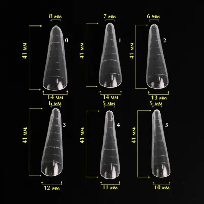 Acrygel top nail forms ( Modern ) 120 pcs. Komilfo