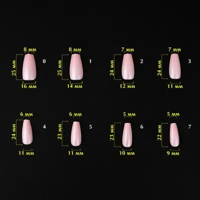 SoFast Nail Froms Nude Ballerina Medium (360 قطعة) كوميلفو