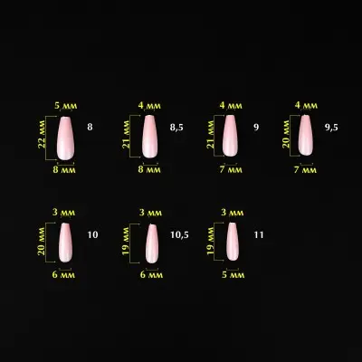 SoFast Nail Froms Nude Ballerina Medium (360 قطعة) كوميلفو