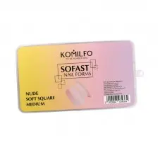 SoFast Nail Froms Nude Soft Square Medium (300 יח') קומילפו