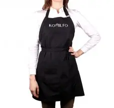 Apron short (black) 67*72.5 cm Komilfo