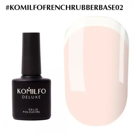 Камуфлирующая база каучуковая Komilfo French Rubber Base №002 Baby Lips 8 мл