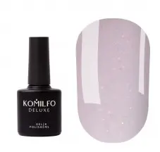 Komilfo Moon Crush Base 103 milky pink base, gold glitter, translucent, 8 ml