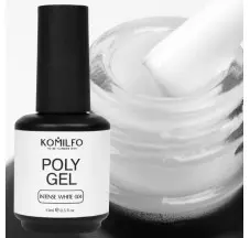 PolyGel №004 Intense White 15 ml. Komilfo