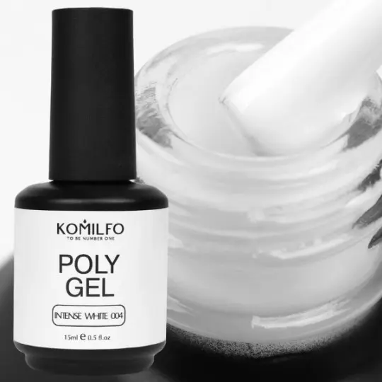 PolyGel №004 أبيض مكثف 15 مل. كوميلفو