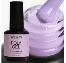 PolyGel №009 Violet Glitter (with shimmer) 15 ml. Komilfo